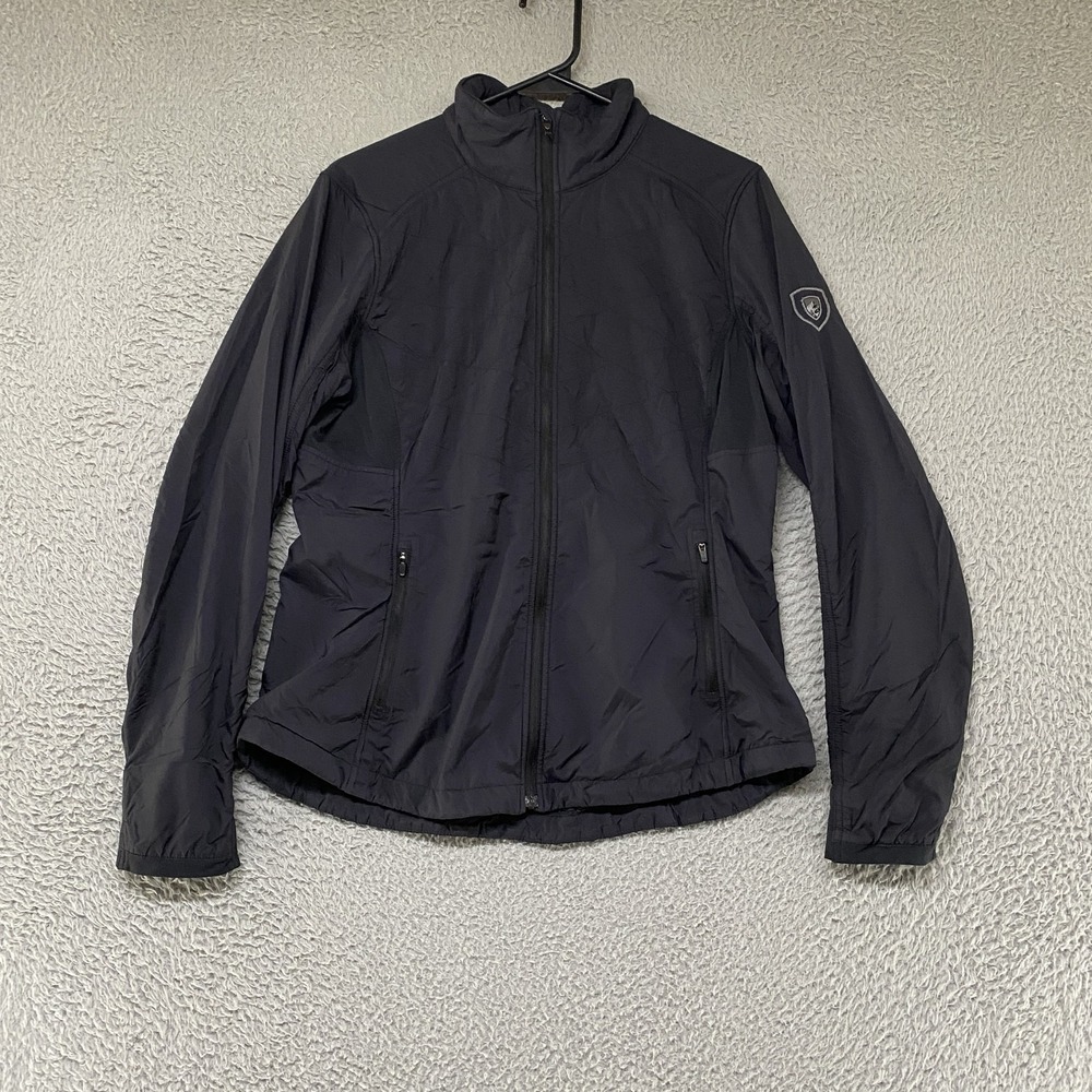 Kuhl The One Jacket Womens Medium Black Windproof Insulated Hiking Mikro Air